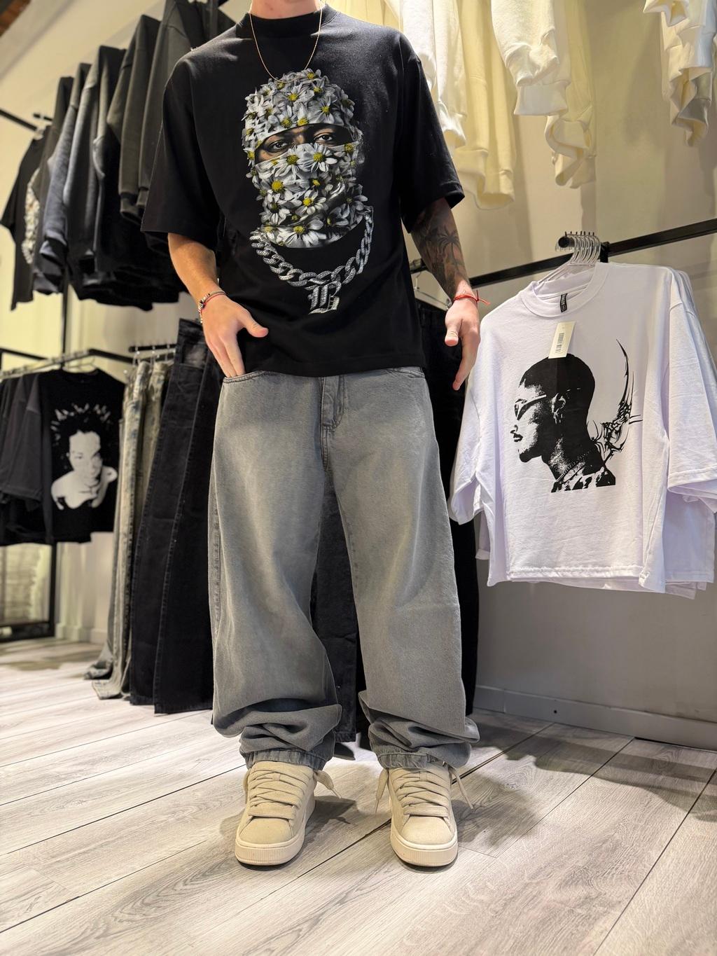 BAGGY gris liso