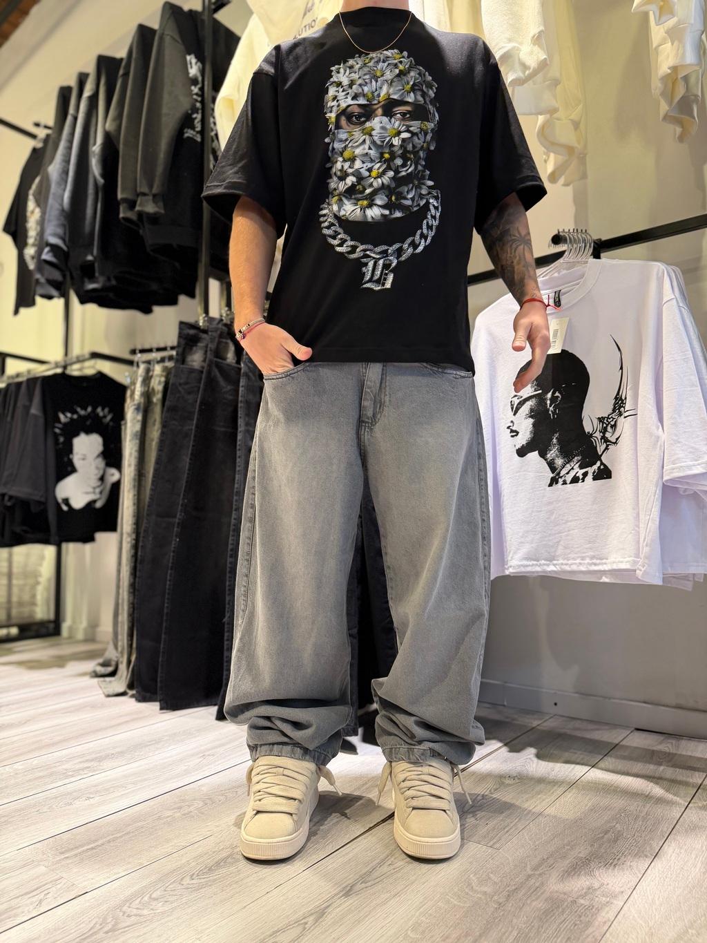 BAGGY gris liso
