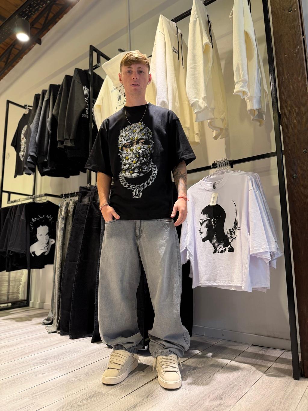 BAGGY gris liso