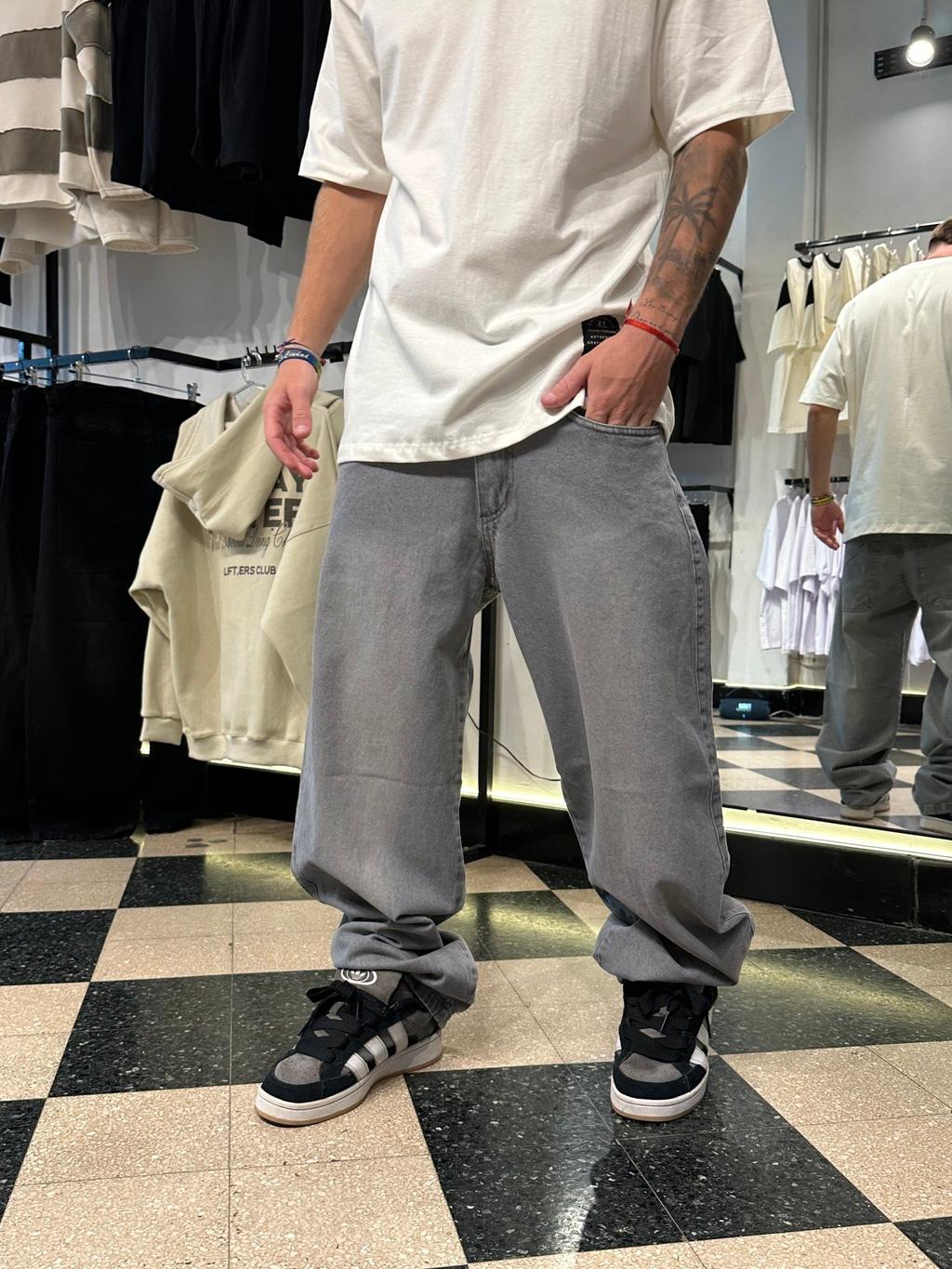 BAGGY gris liso