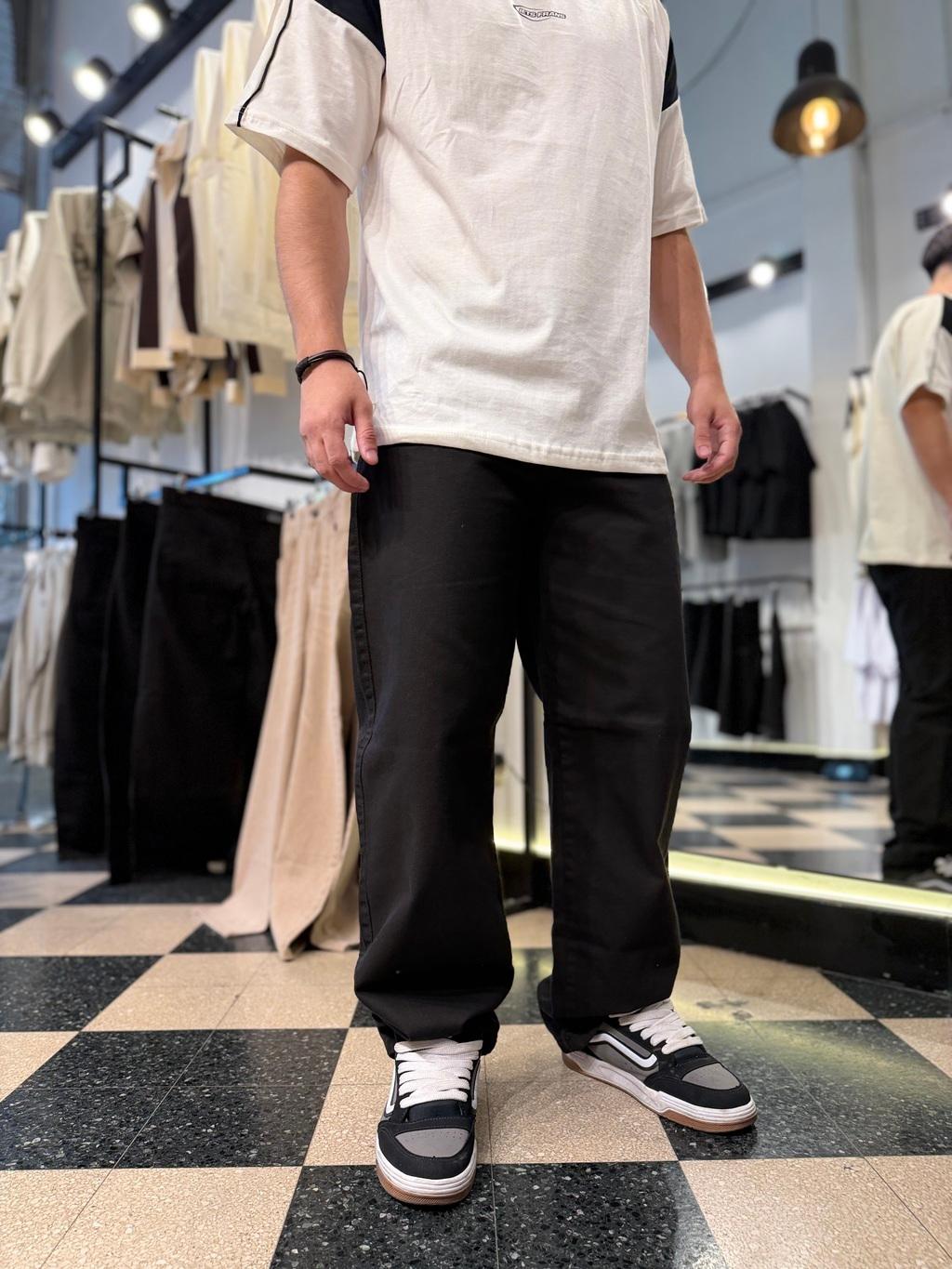 BAGGY negro liso