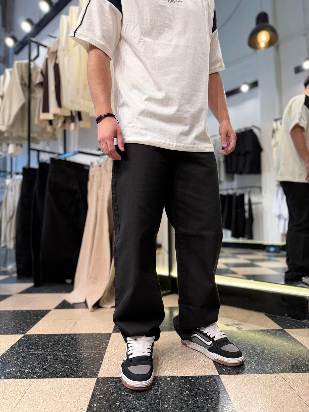 BAGGY negro liso