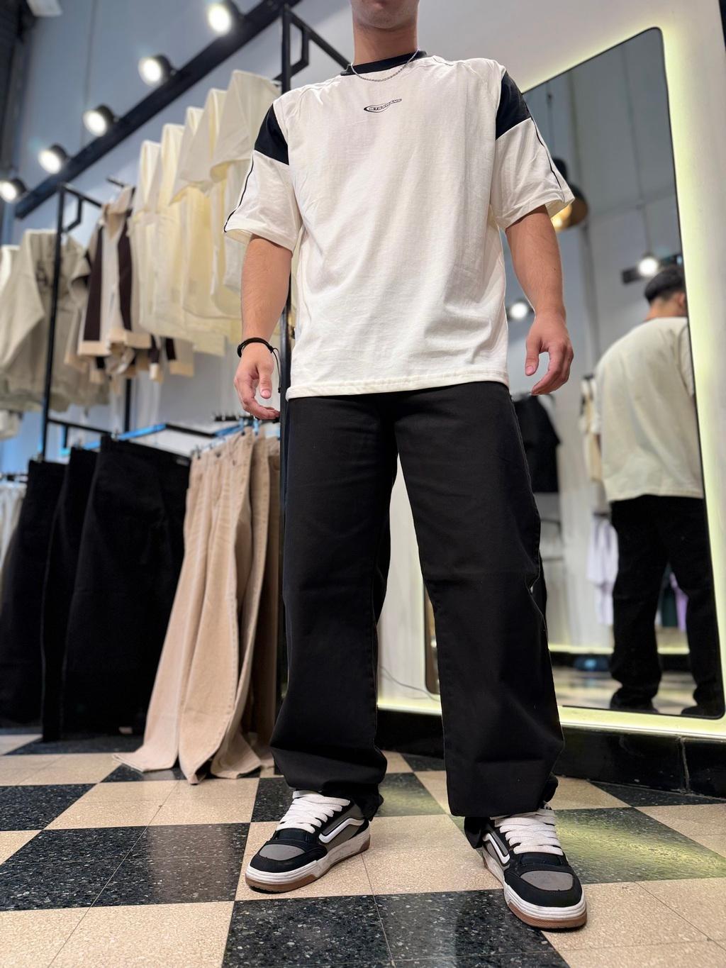 BAGGY negro liso
