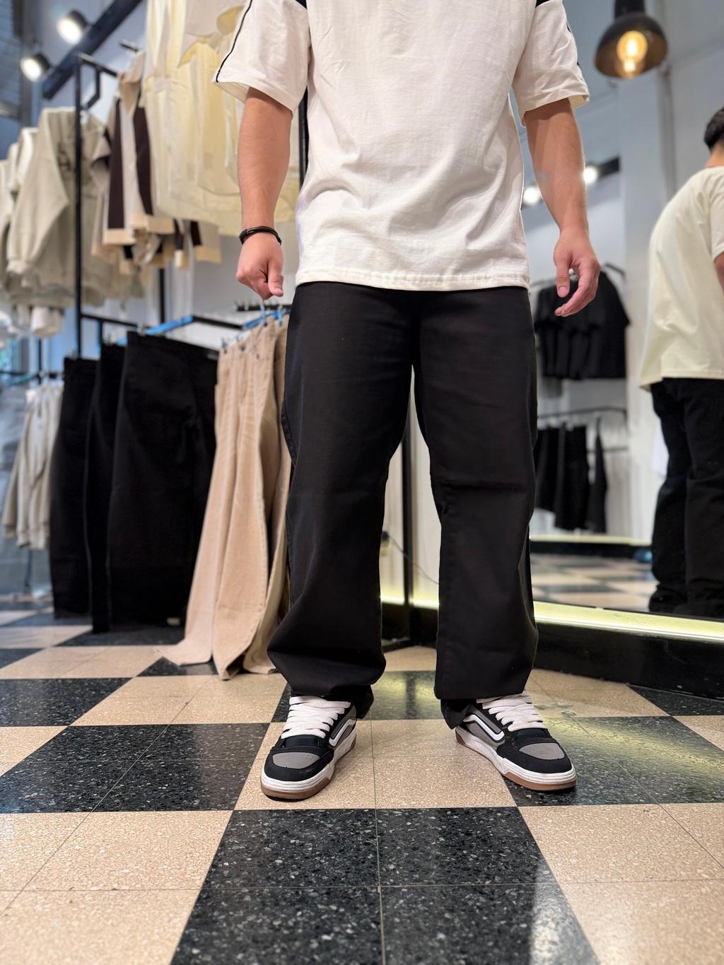 BAGGY negro liso